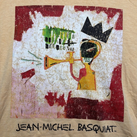 Jean-Michel Basquiat T Shirt Graphic Long Sleeve Mens XL Art Jazz Music Trumpet - Picture 3 of 8